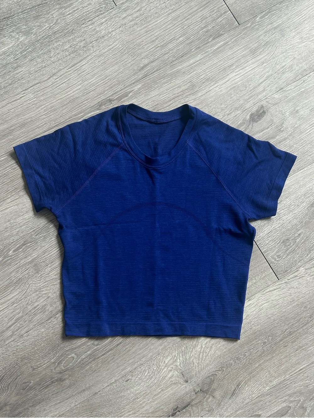 Lululemon Cropped Swiftly T Shirt Larkspur Blue 6